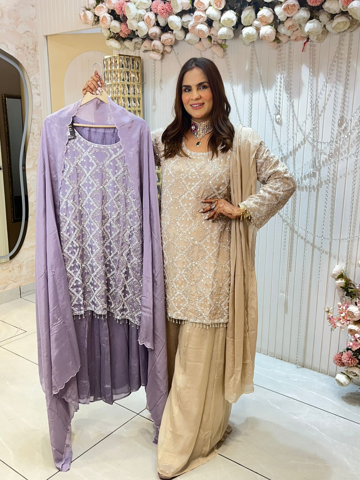 Beautiful Partywear Suit With Heavy Work PC1428