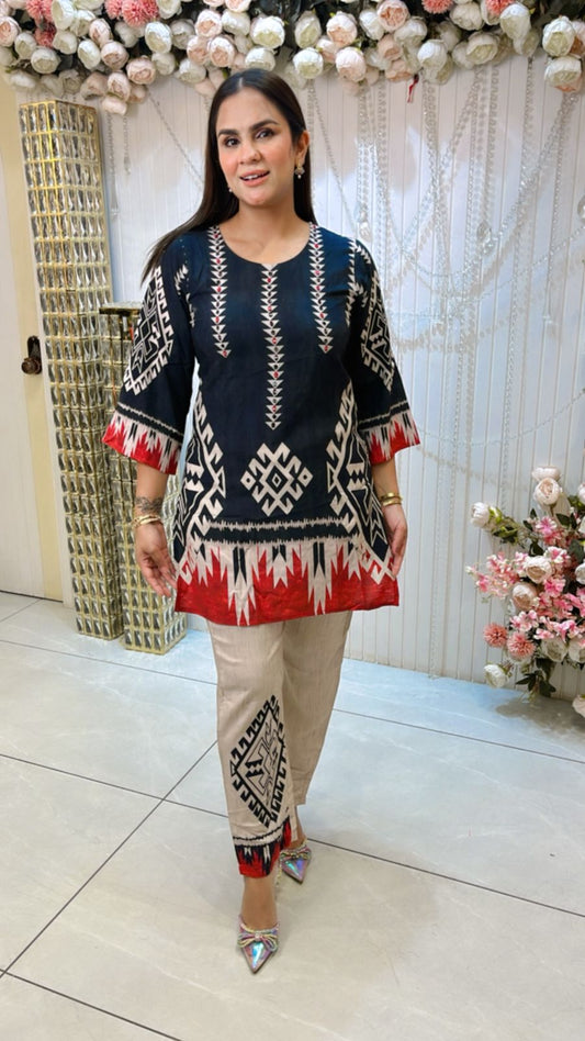 Beautiful Pattern Print Co-Ord Set PC1289