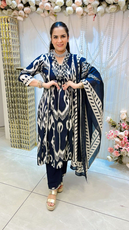 Beautiful Pattern Print Suit PC1317