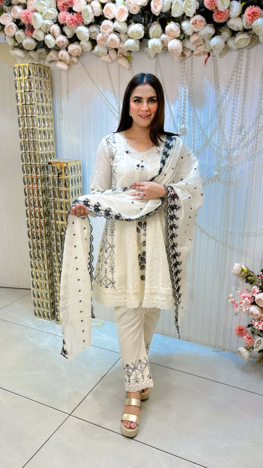 Beautiful Suit Lace Work PC1133