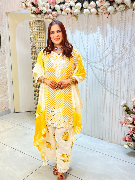 Beautiful Suit With Embroidery For Summers PC1424