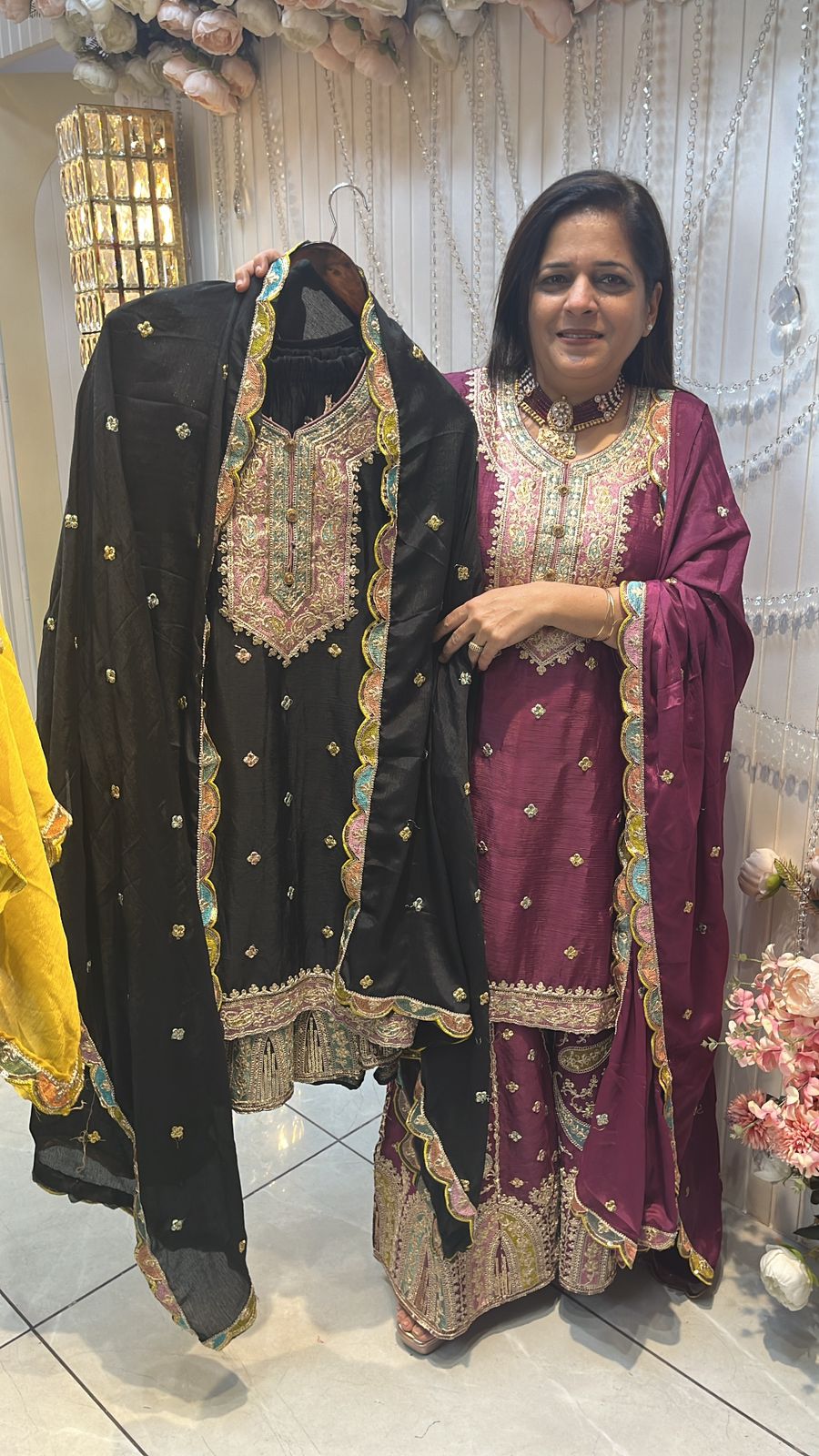 Beautiful Suit With Heavy Sharara PC129