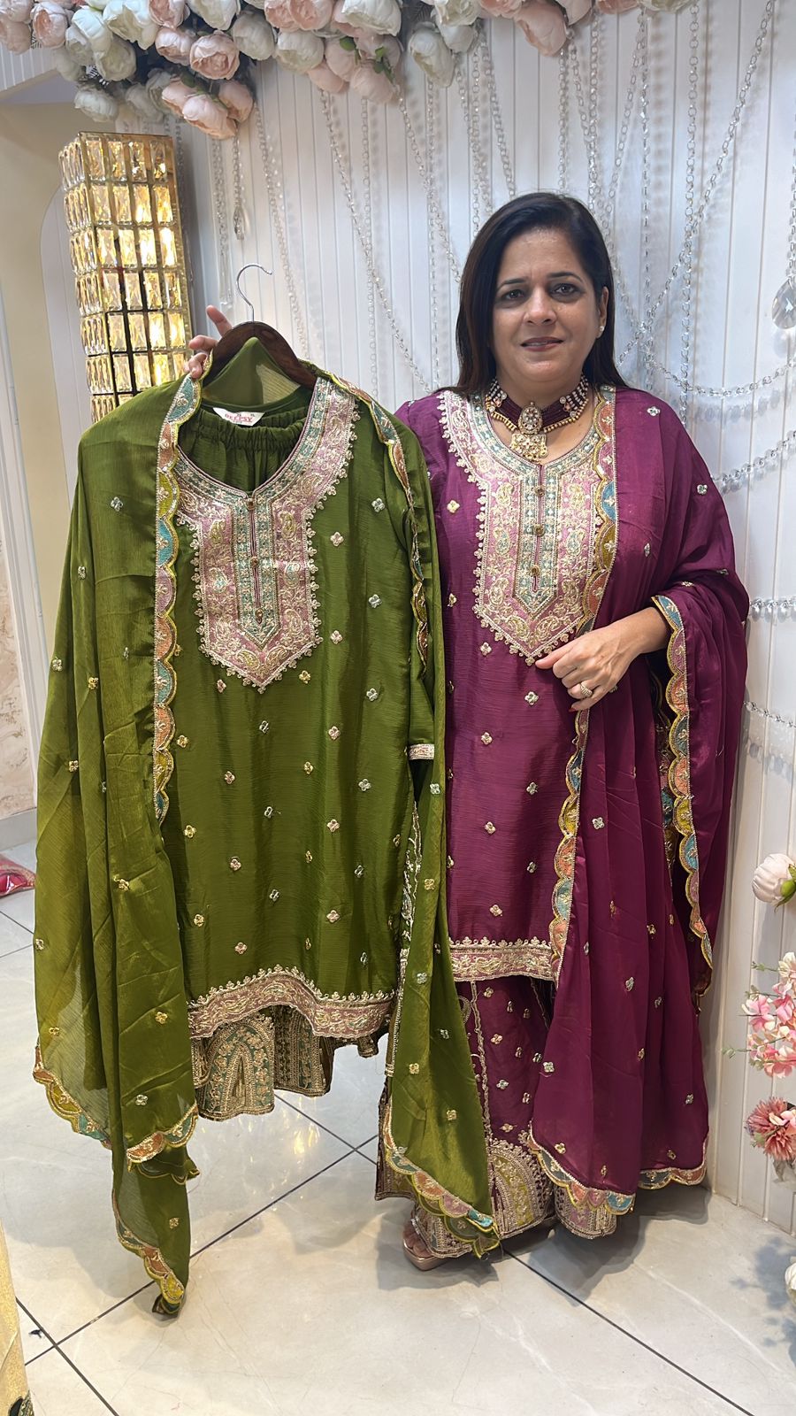 Beautiful Suit With Heavy Sharara PC129