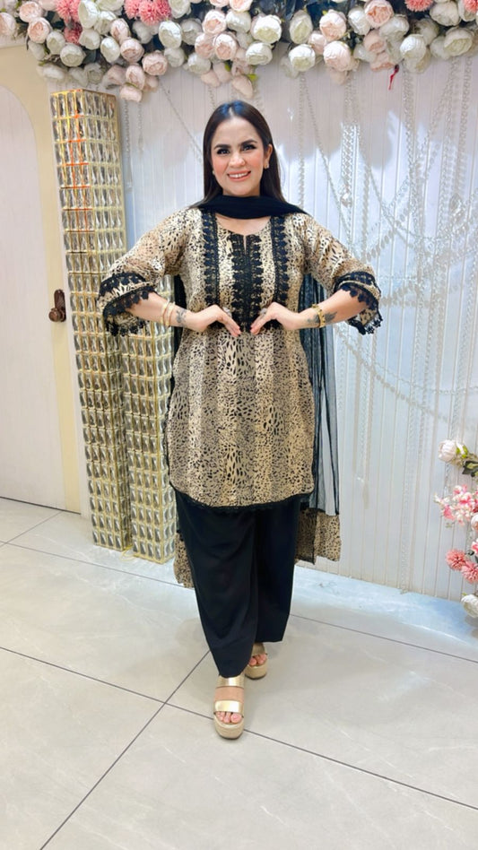 Beautiful Suit With Lace Work PC1236