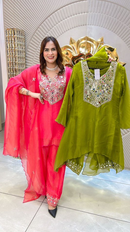 Beautiful Suit With Mirror Work PC1532