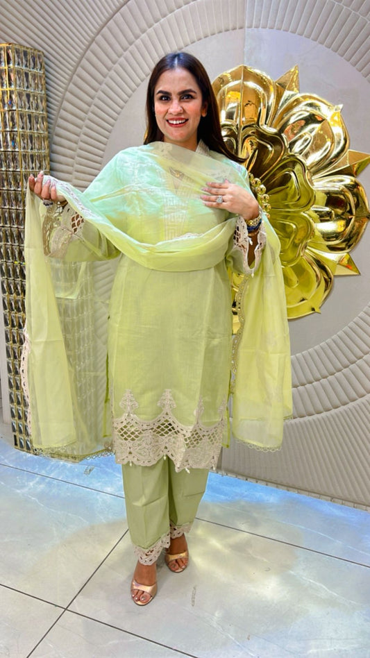 Beautiful Suit with Lace Work PC1542