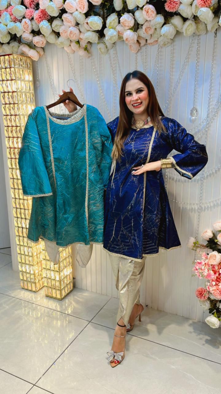 Beautiful Velvet Suit With Tulip Pant PC226