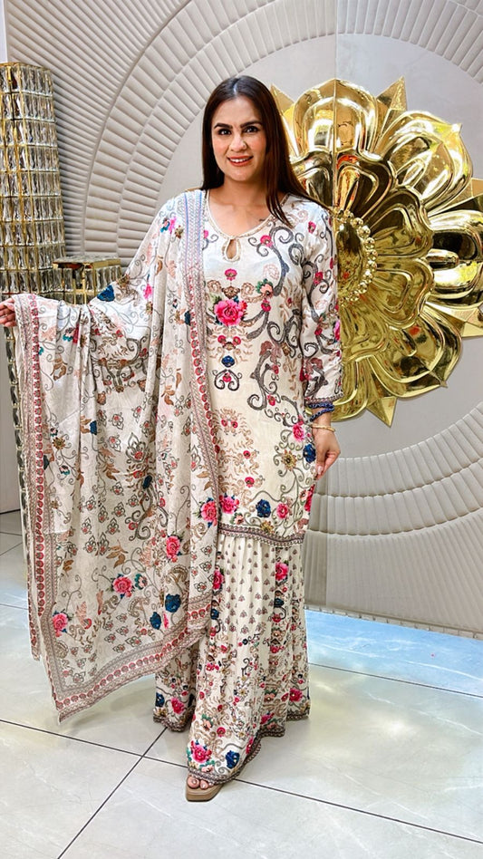 Beautiful Floral Suit PC1504