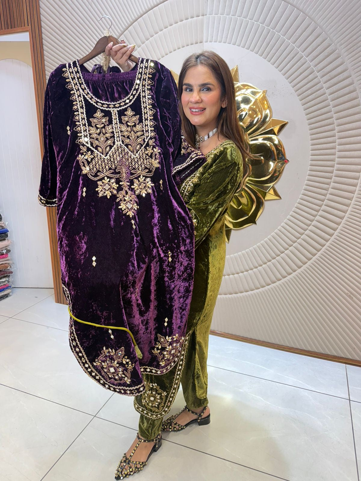 Beautiful elegant cordset with potli pc2432