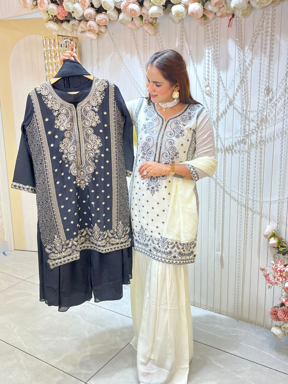 Designer Suit With Embroidery Work PC1448
