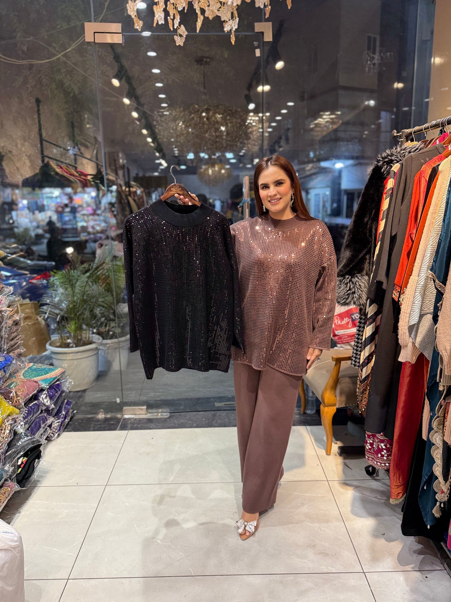 Beautiful elegant woollen cordset pc2498