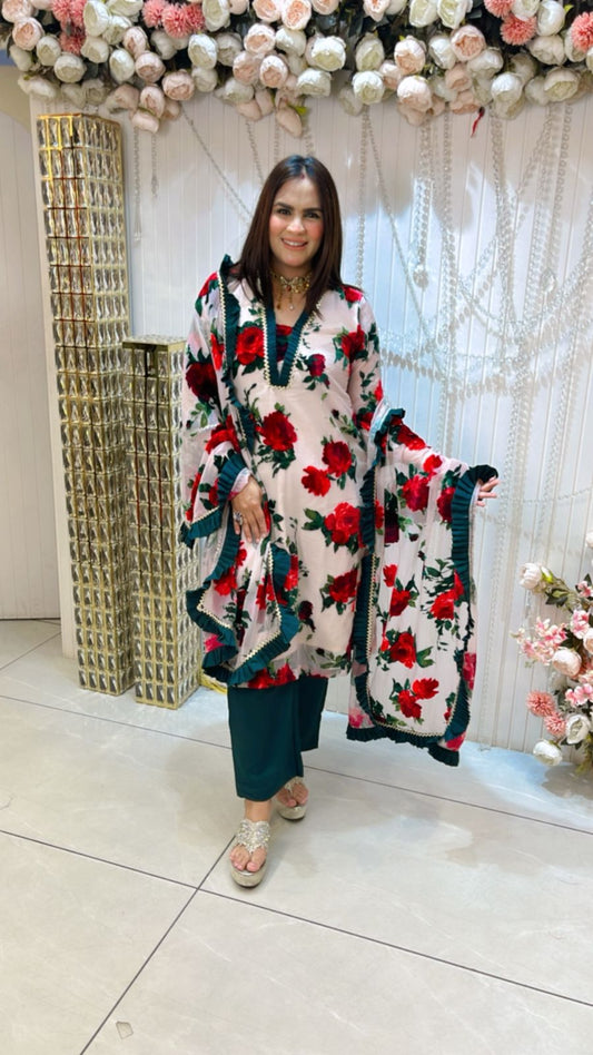 Gorgeous Printed Palazzo Suit PC1084
