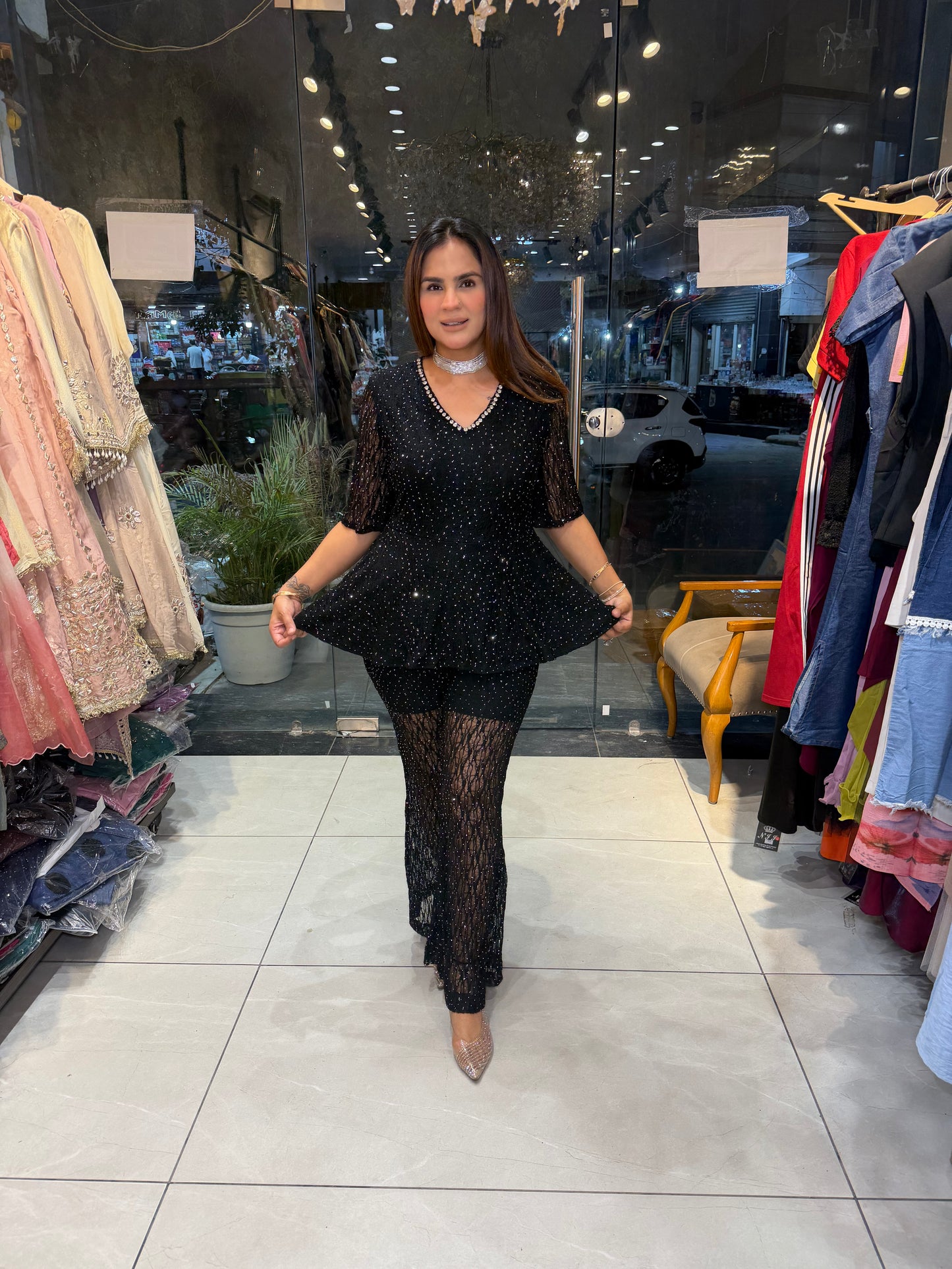 Beutiful elegant partywear cordset pc3109