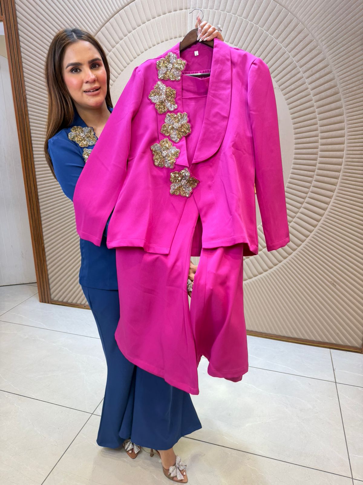 Beautiful elegant partywear cordset pc 2657