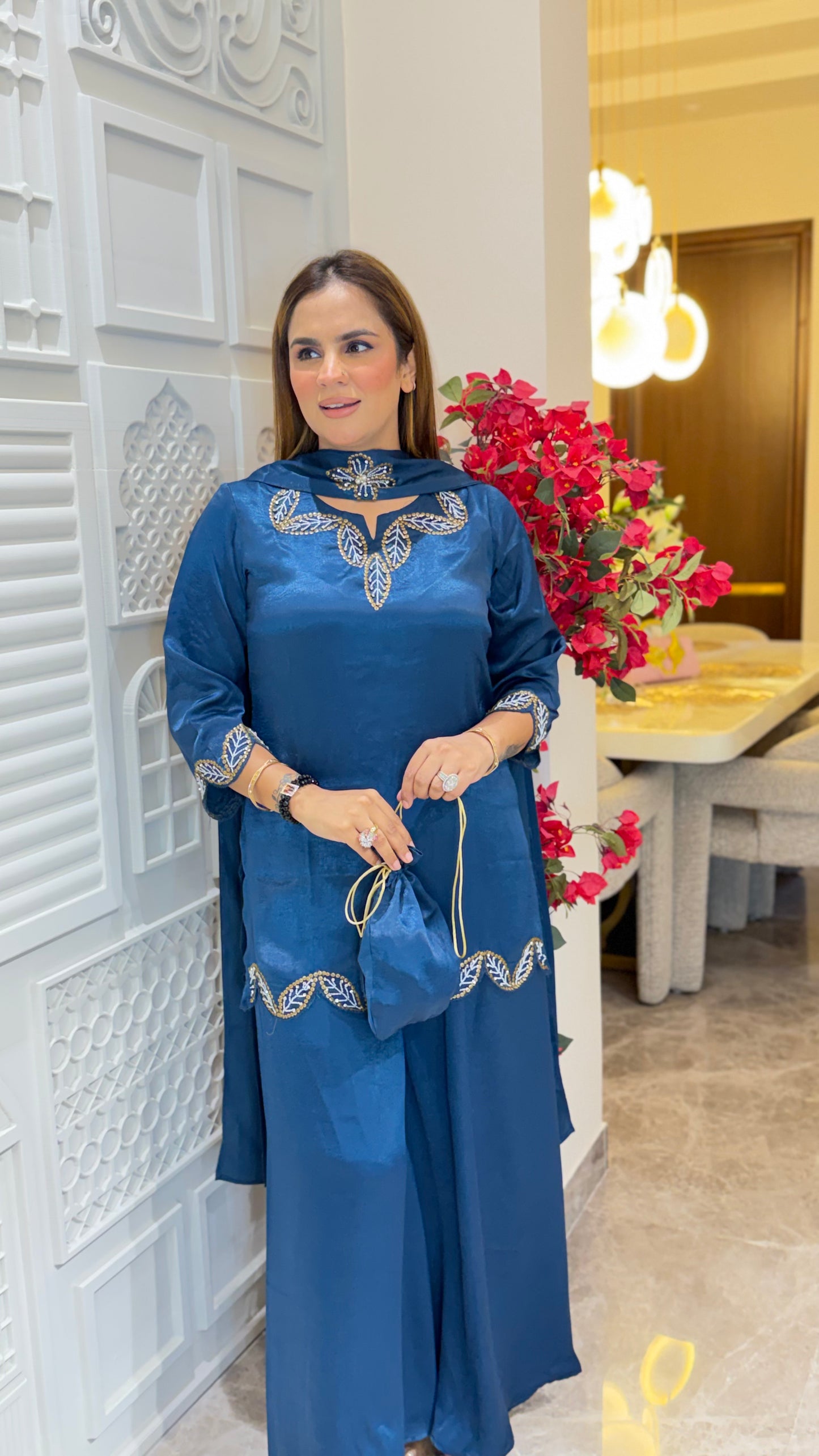 Beutiful elegant partywear suit pc3293
