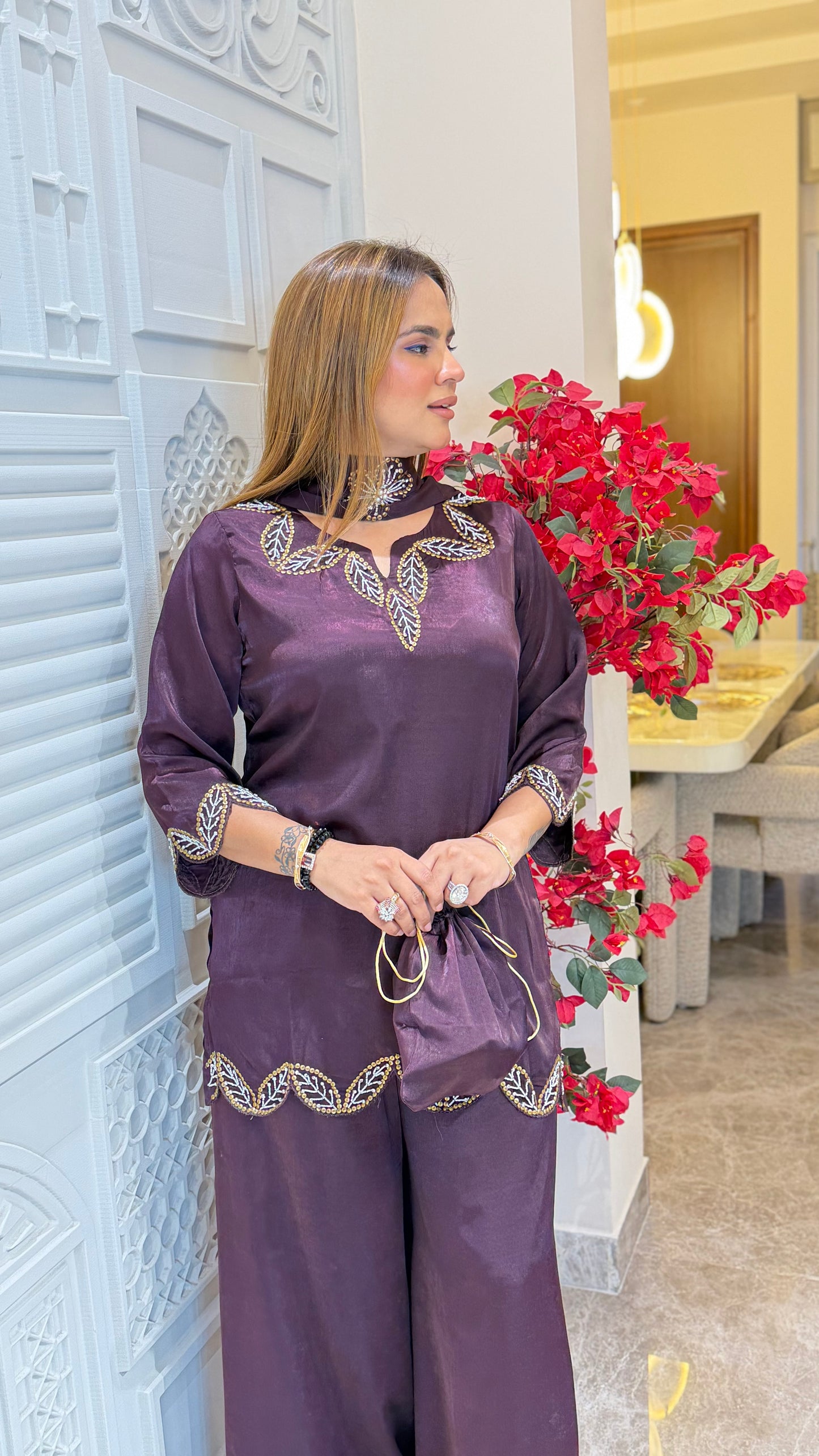 Beutiful elegant partywear suit pc3293