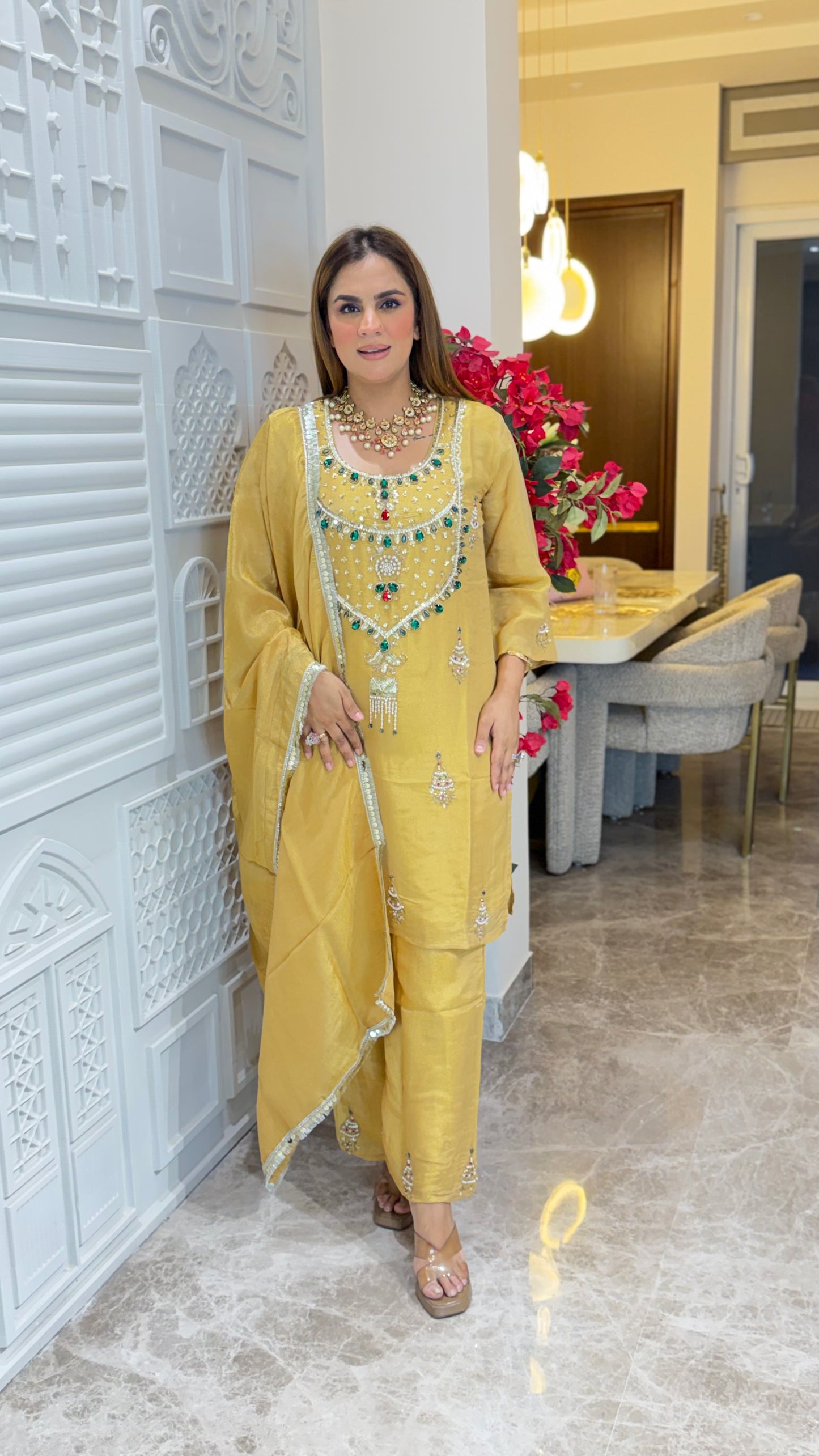 Beutiful elegant partywear suit pc3296