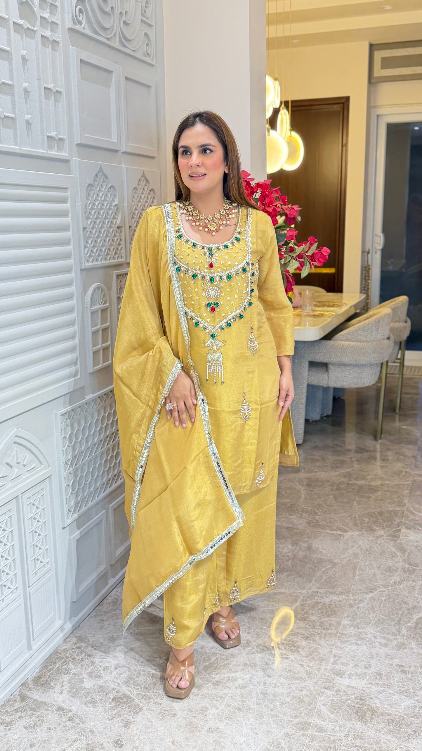 Beutiful elegant partywear suit pc3296