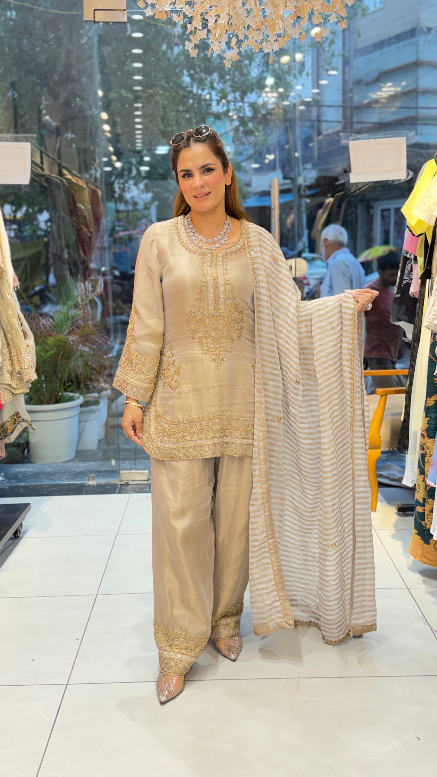 Beutiful elegant partywear suit pc3313