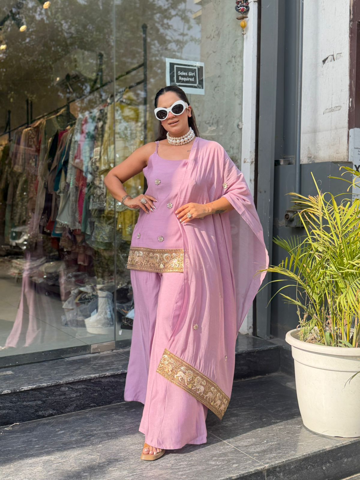 Beutiful elegant partywear suit pc2902