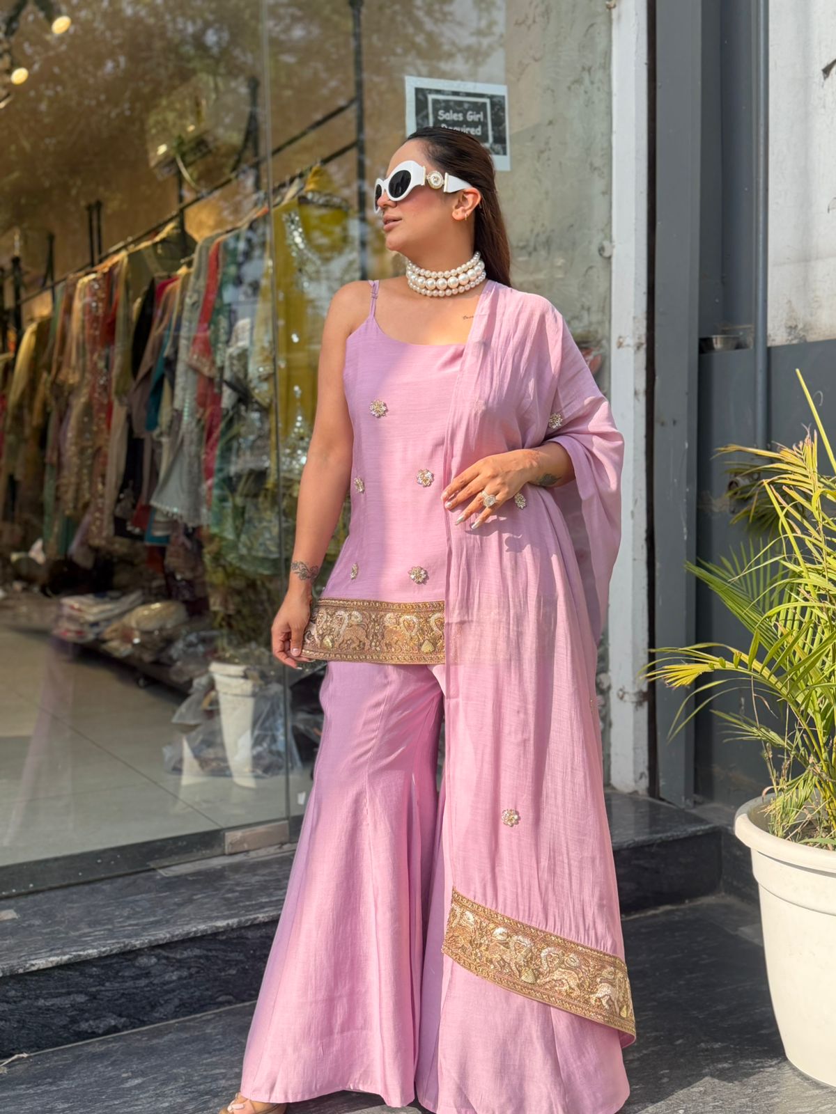 Beutiful elegant partywear suit pc2902