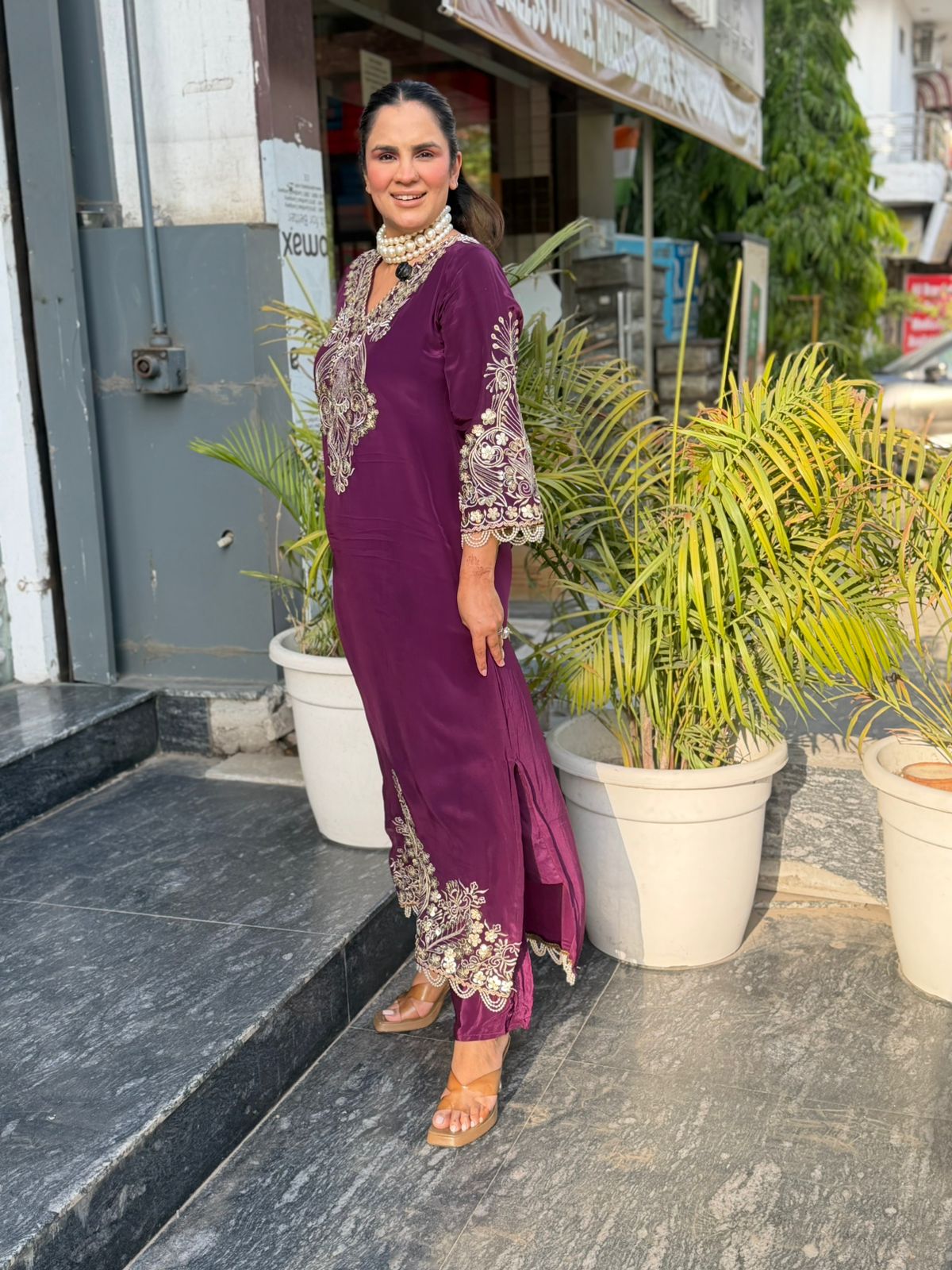 Beutiful elegant partywear kaftan pc2901