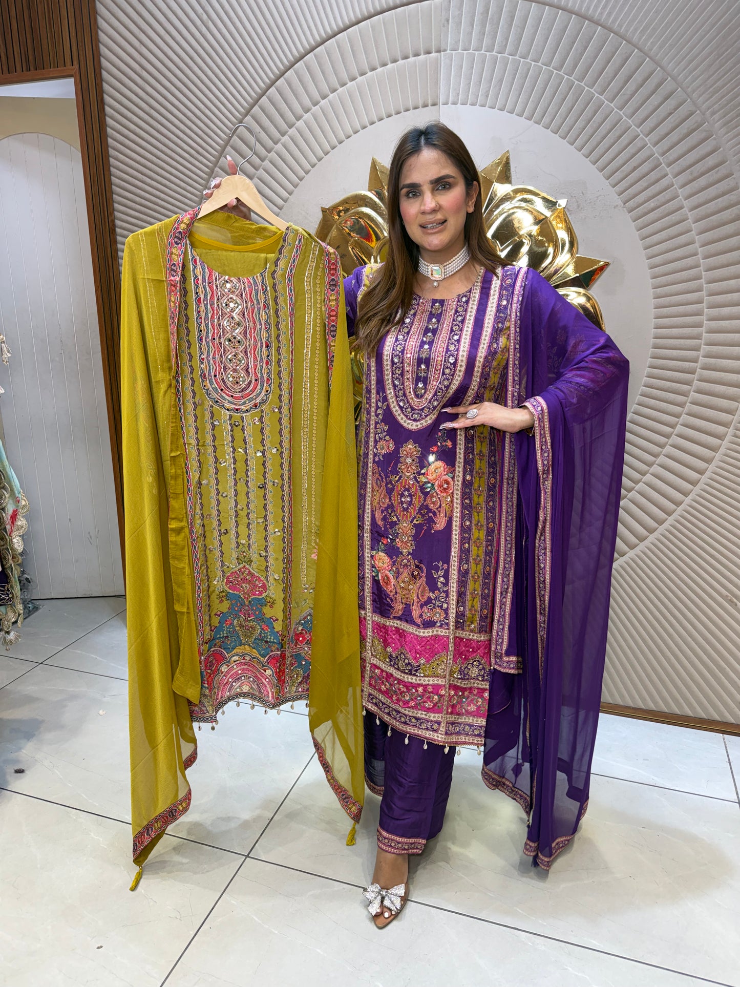 Beautiful elegent partywear suit pc2687
