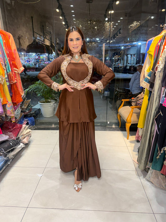 Beautiful elegent top and skirt pc 2771