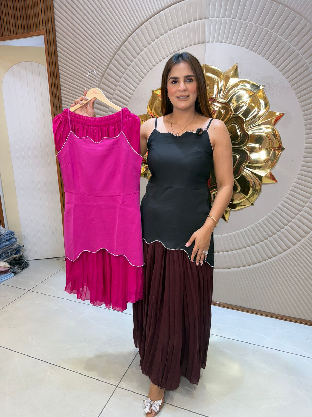 Beautiful elegant skirt top pc 2801
