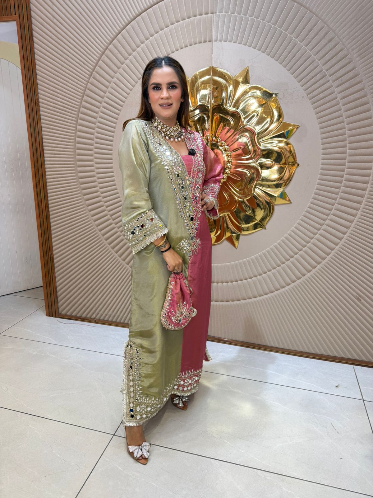 Beautiful elegant partywear kaftan pc2849