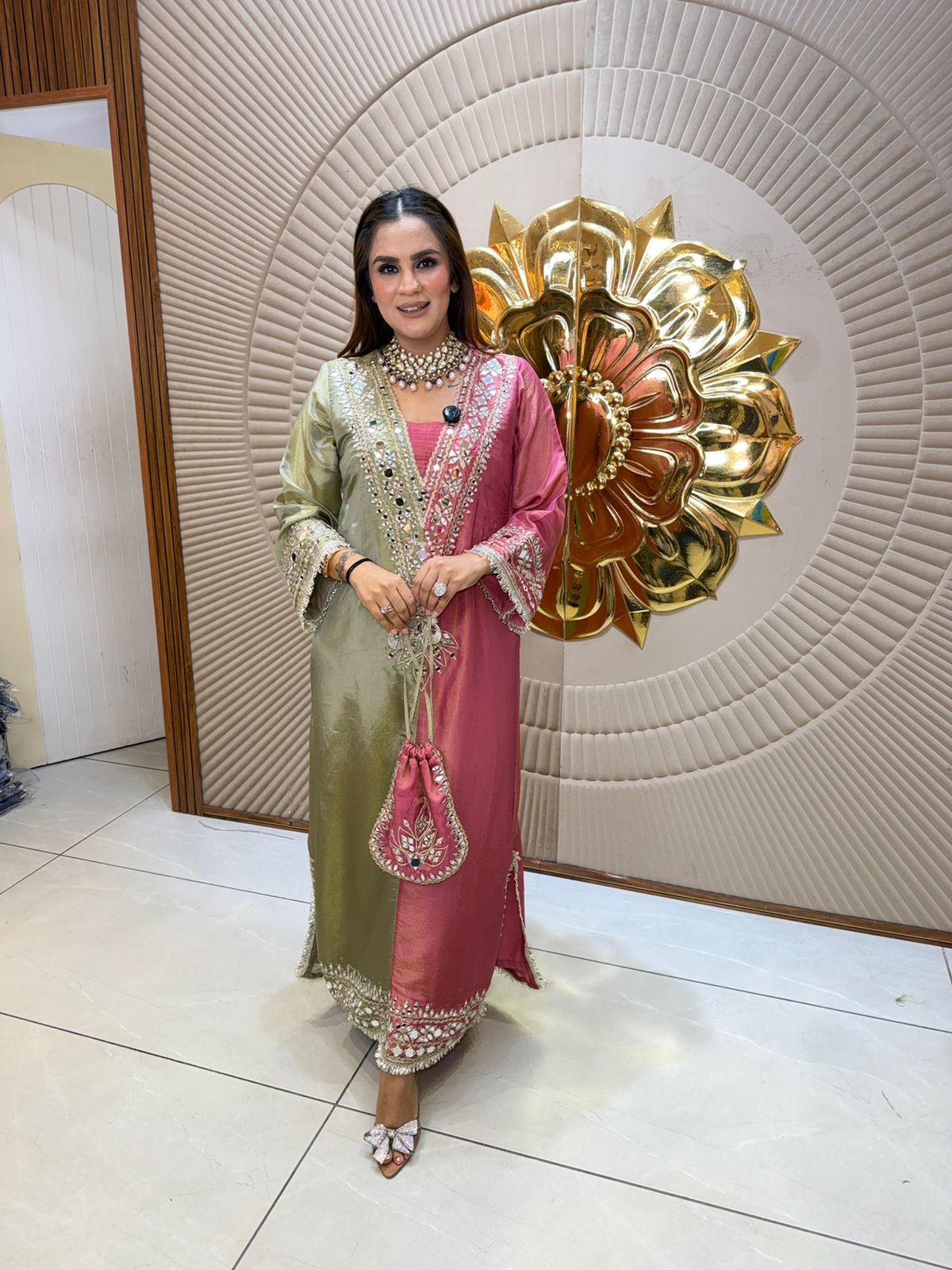 Beautiful elegant partywear kaftan pc2849