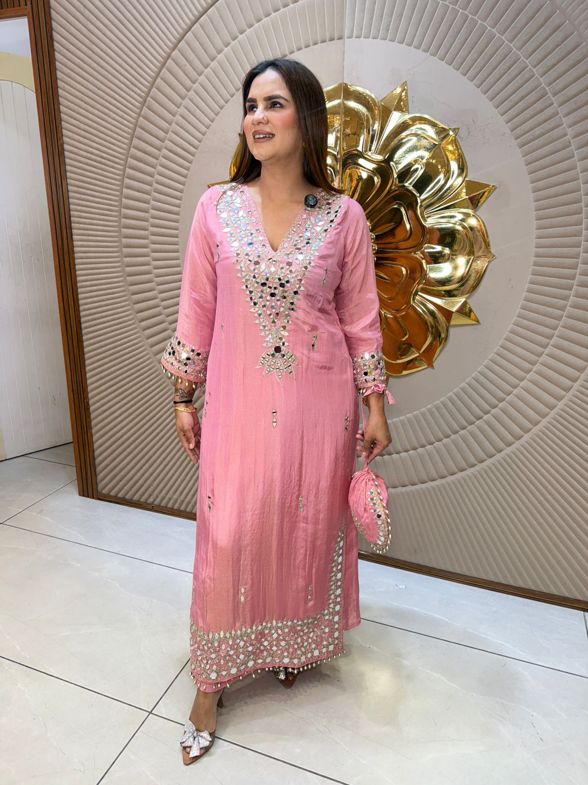 Beautiful elegant party wear kaftan pc 2589