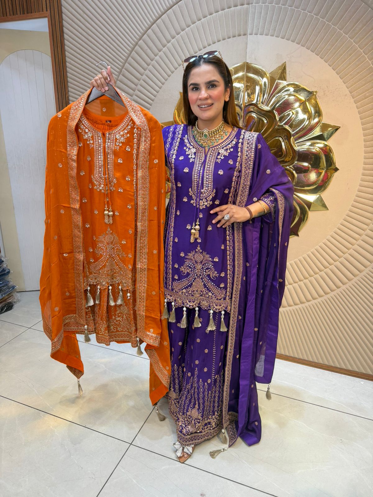 Beautiful elegant party wear suit pc 2597