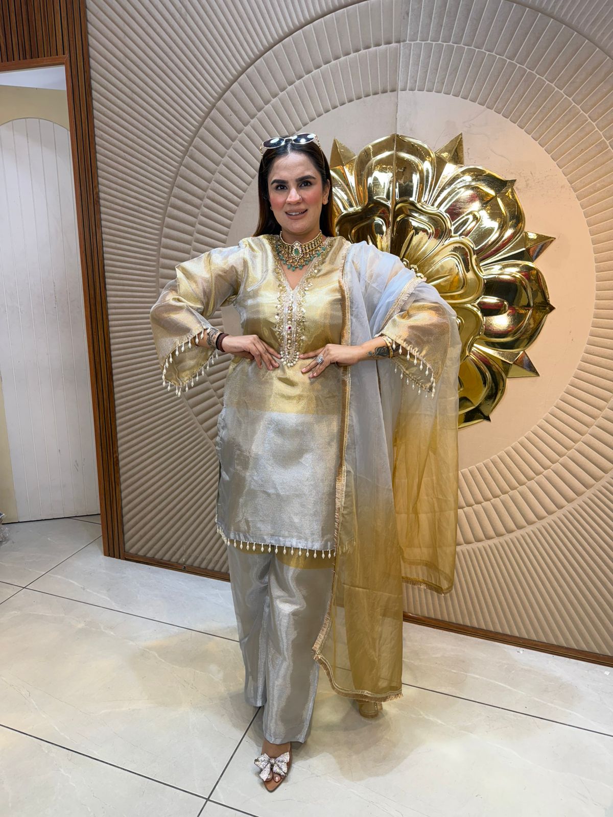 Beautiful elegant partywear suit pc2599