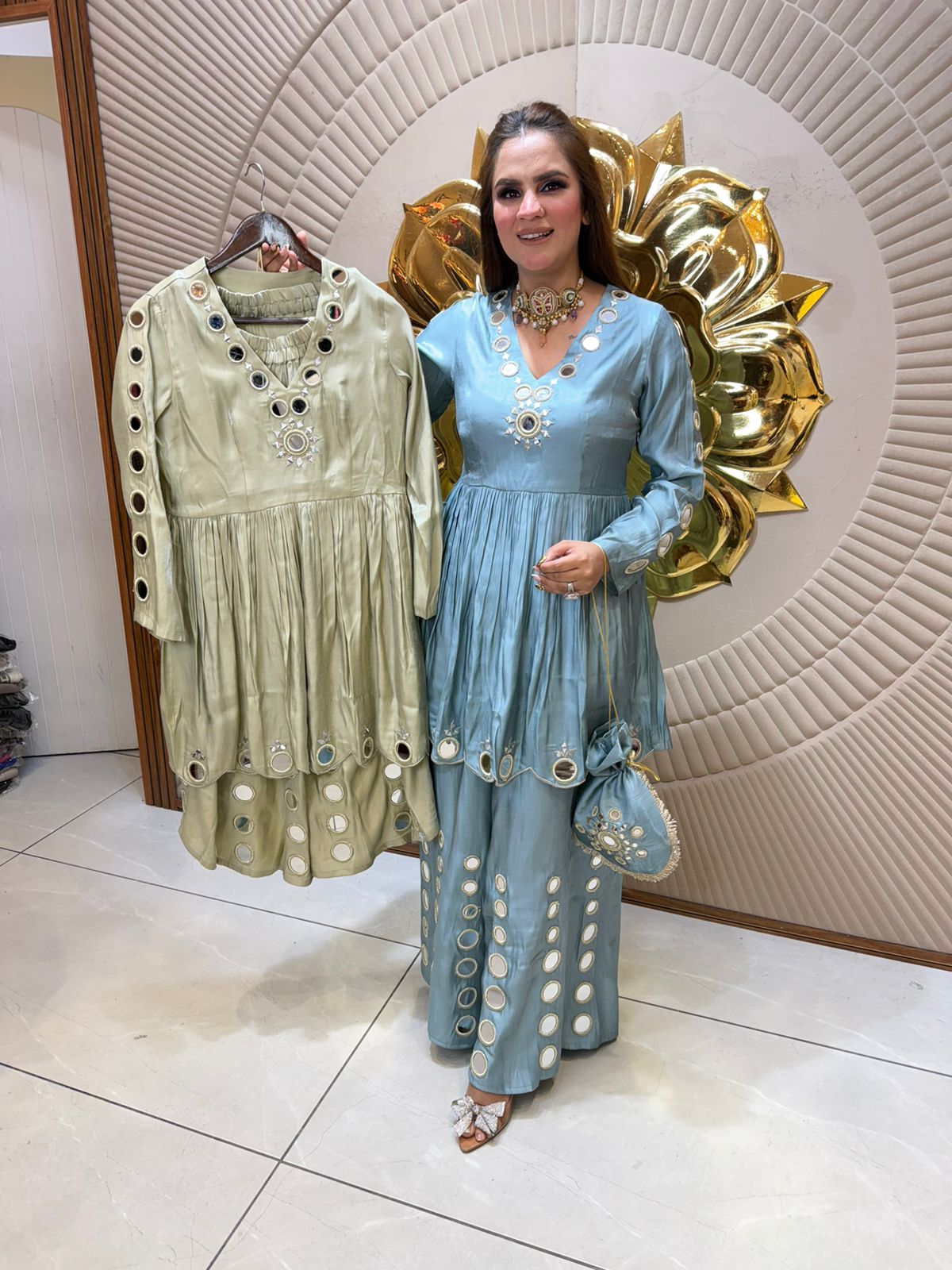 Beautiful elegant cordset with potli pc2493