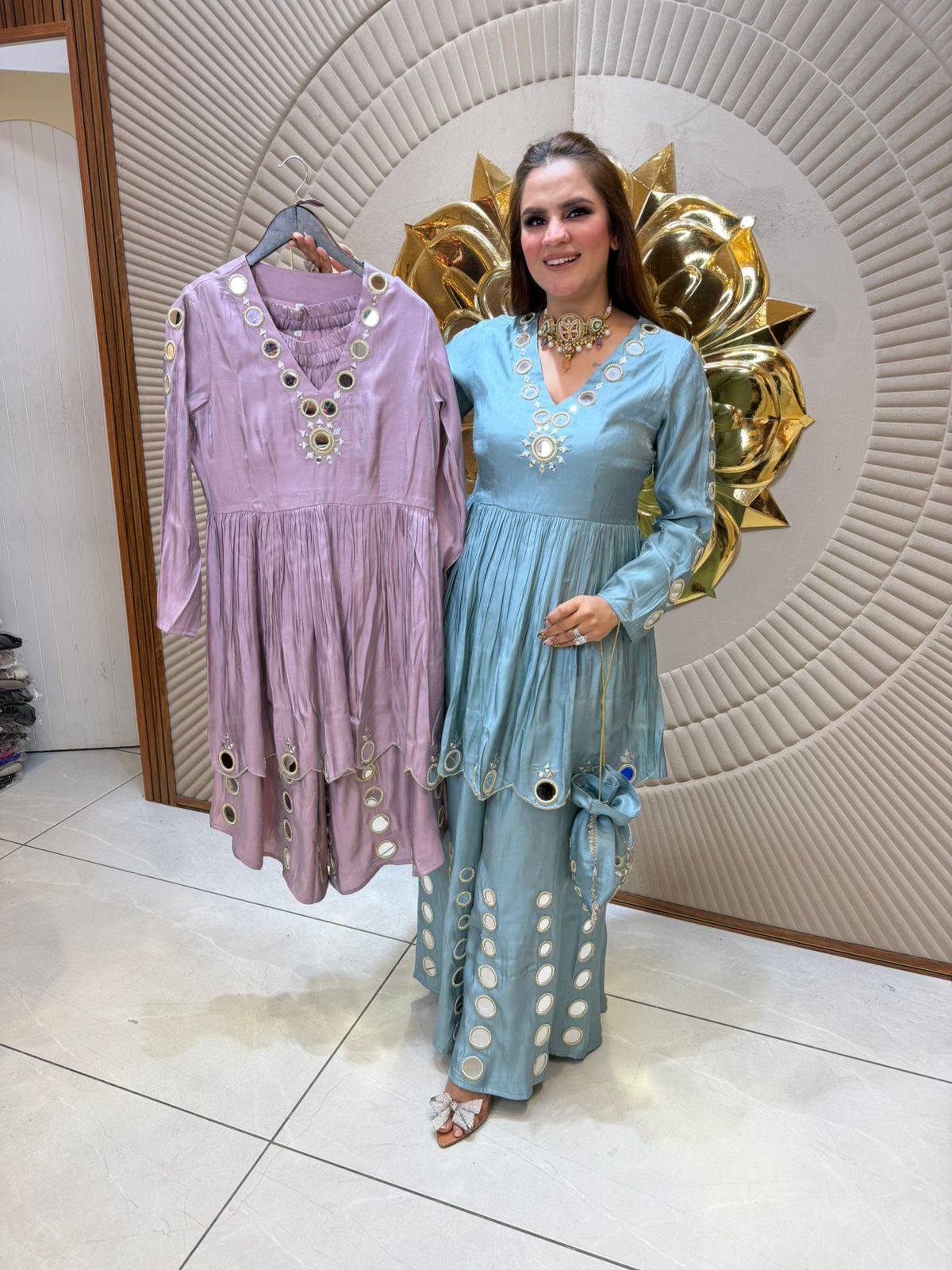 Beautiful elegant cordset with potli pc2493