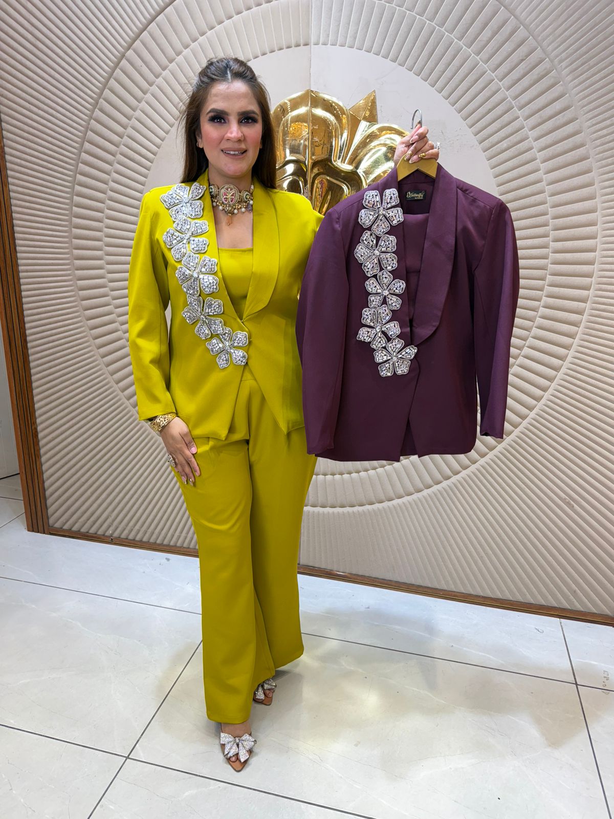 Beautiful elegant blazer set pc2488