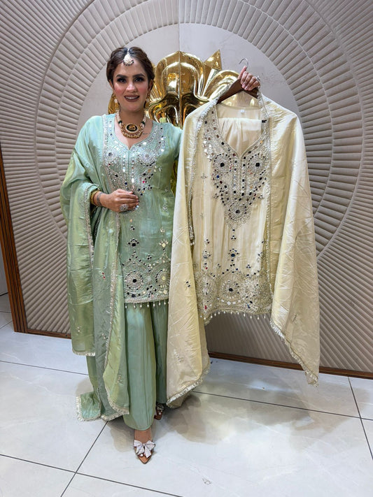 Beautiful elegent partywear suit pc2509