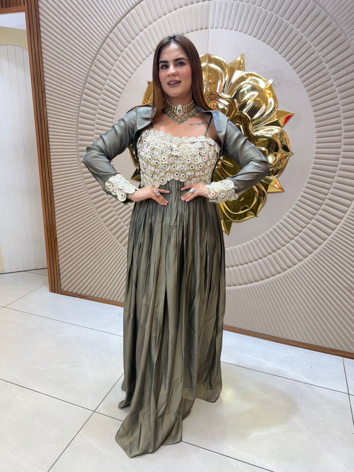 Beautiful elegent designer dress pc 2540