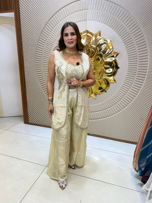 Beautiful elegent party wear 3pc set pc 2637