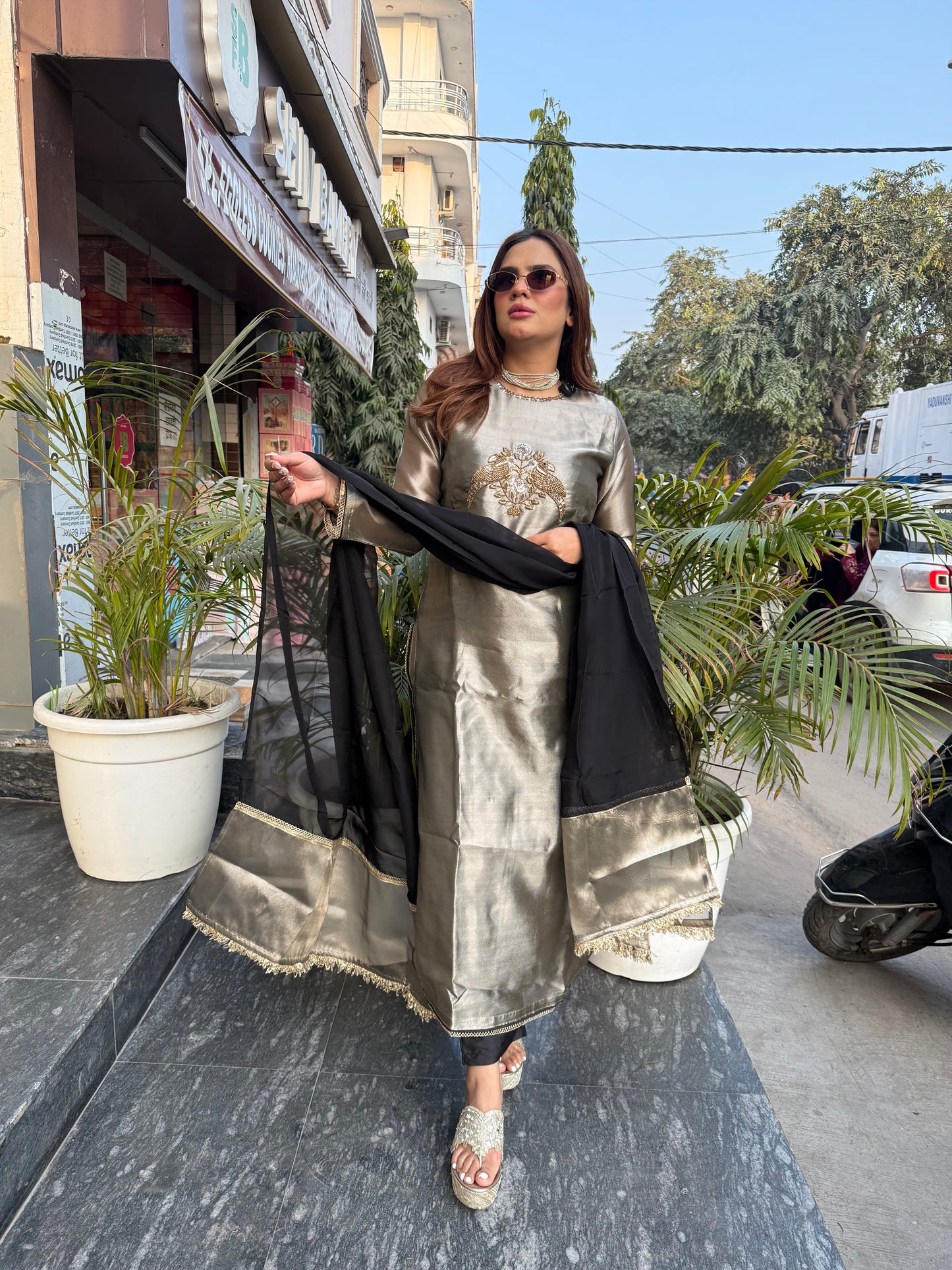 Beautiful elegent partywear suit pc2699