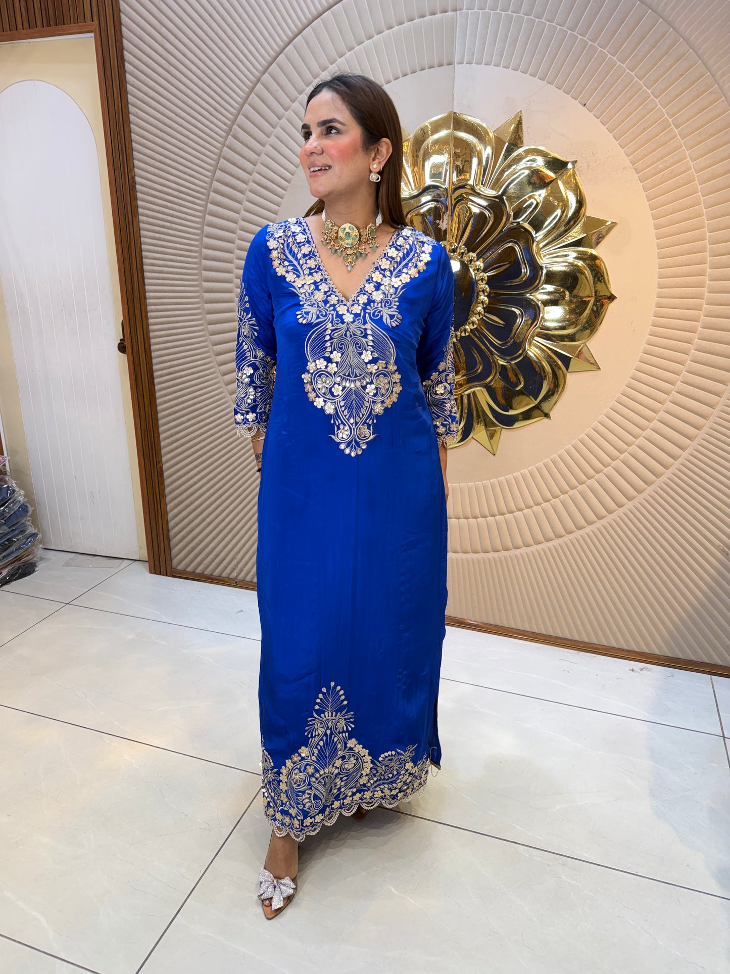 Beautiful elegant party wear kaftan pc 2612