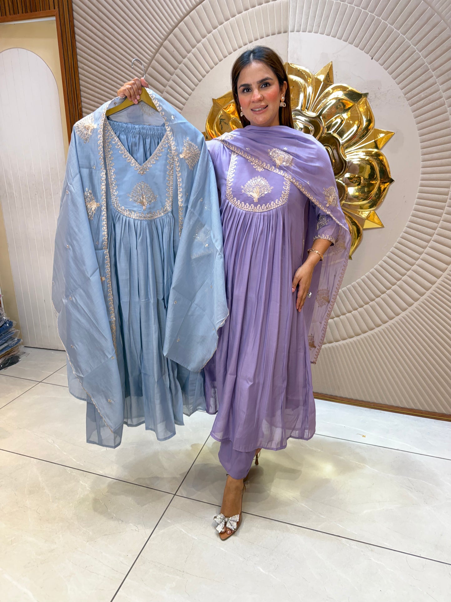 Beautiful elegant partywear suit pc 2606