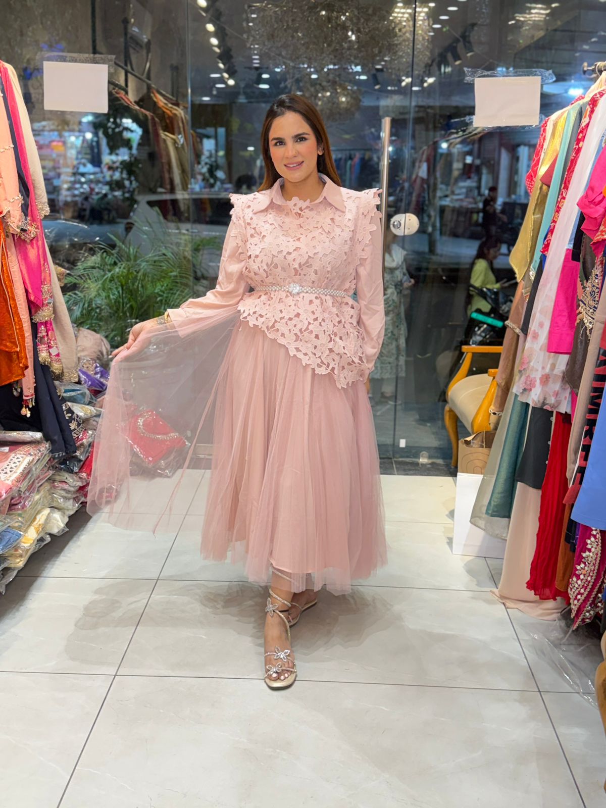 Beautiful elegent Korean dress2764