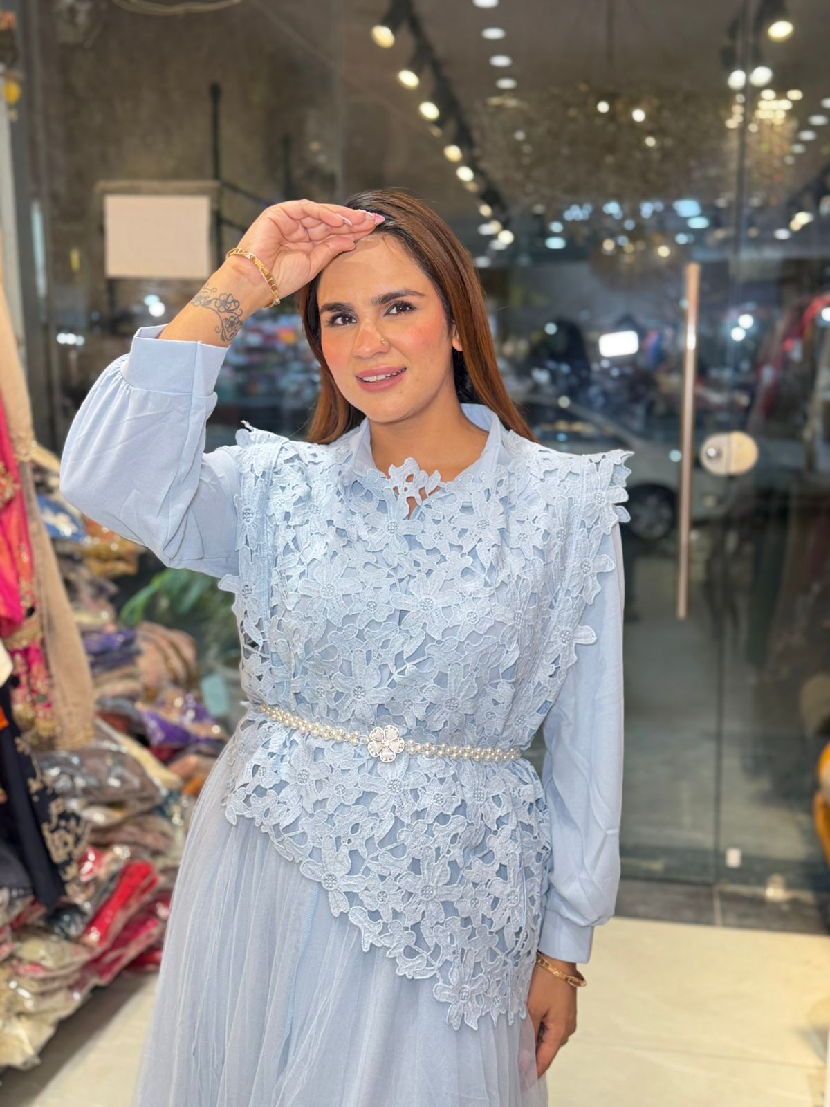 Beautiful elegent Korean dress2764