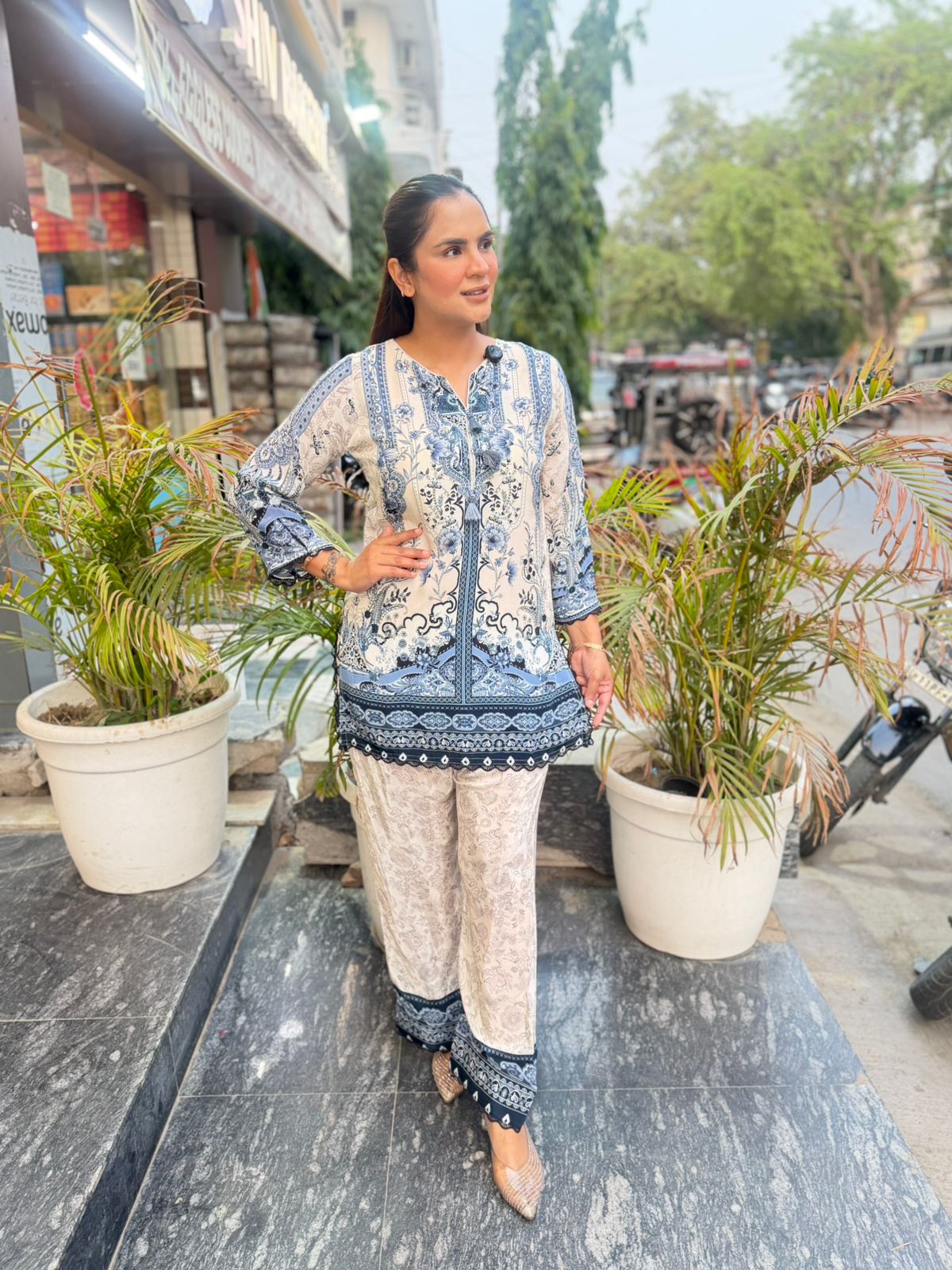 Beautiful elegant party wear cordset pc3057