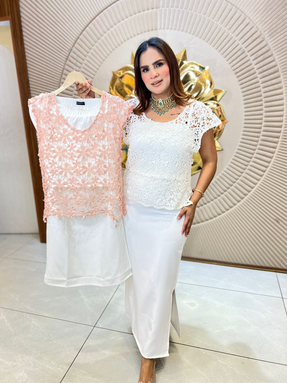 Beautiful elegant skirt with top pc 3069