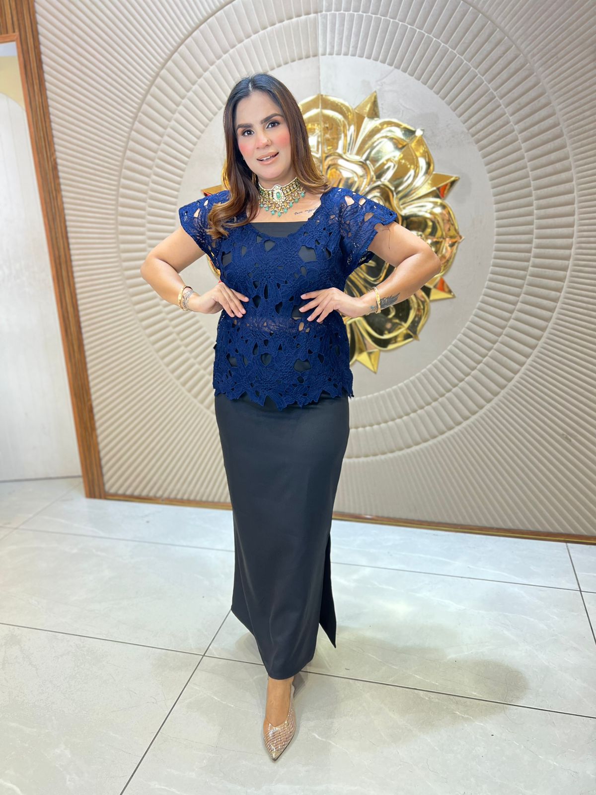Beautiful elegant skirt with top pc 3069