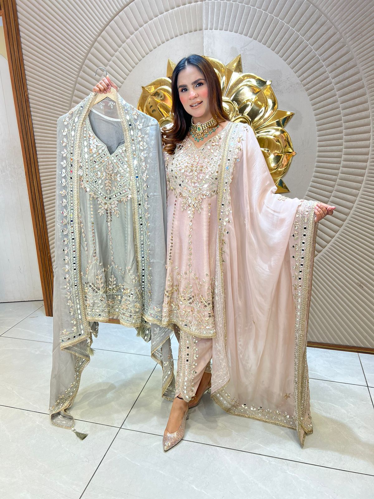 Beautiful elegant partywear suit pc3074