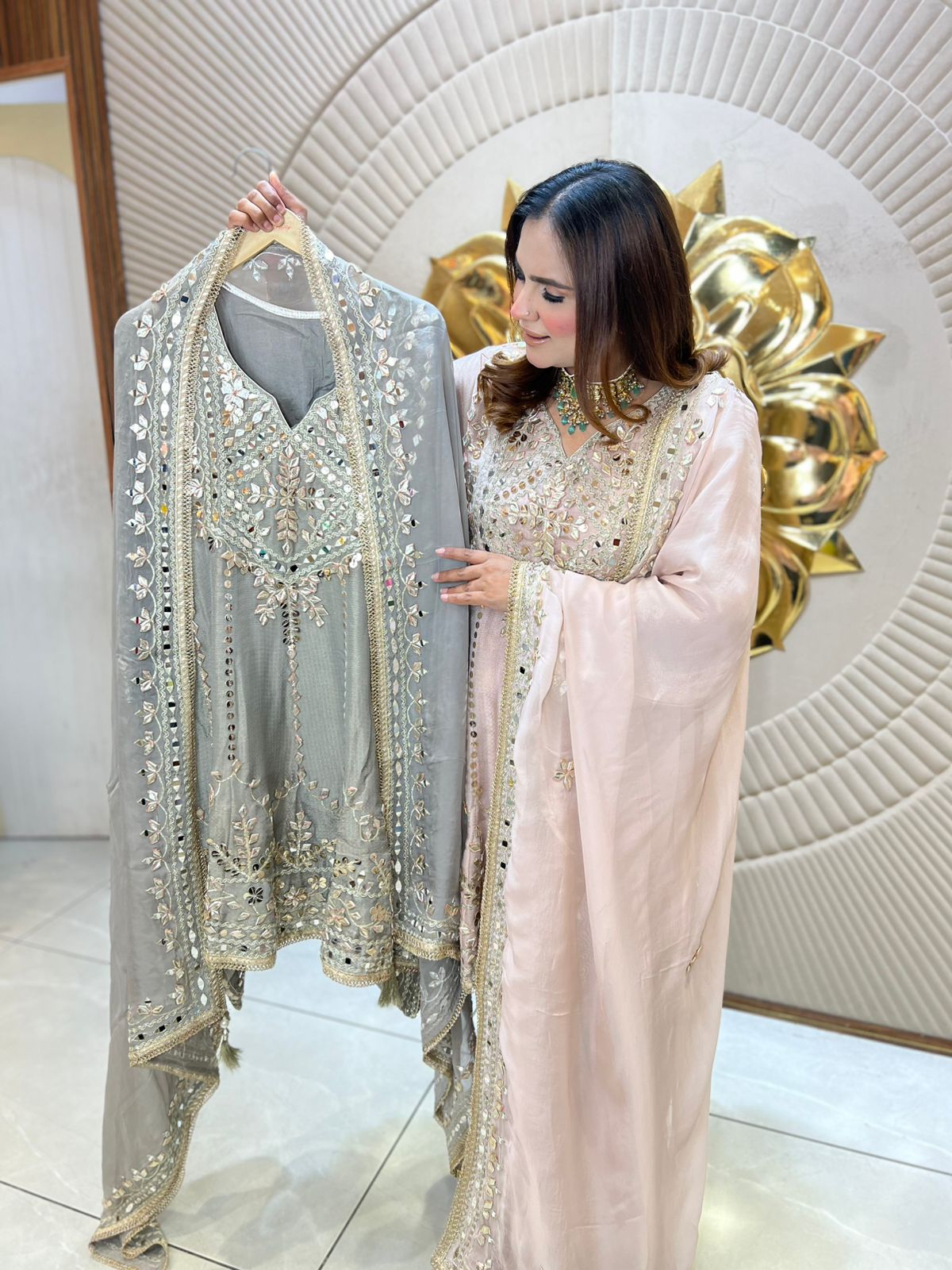 Beautiful elegant partywear suit pc3074